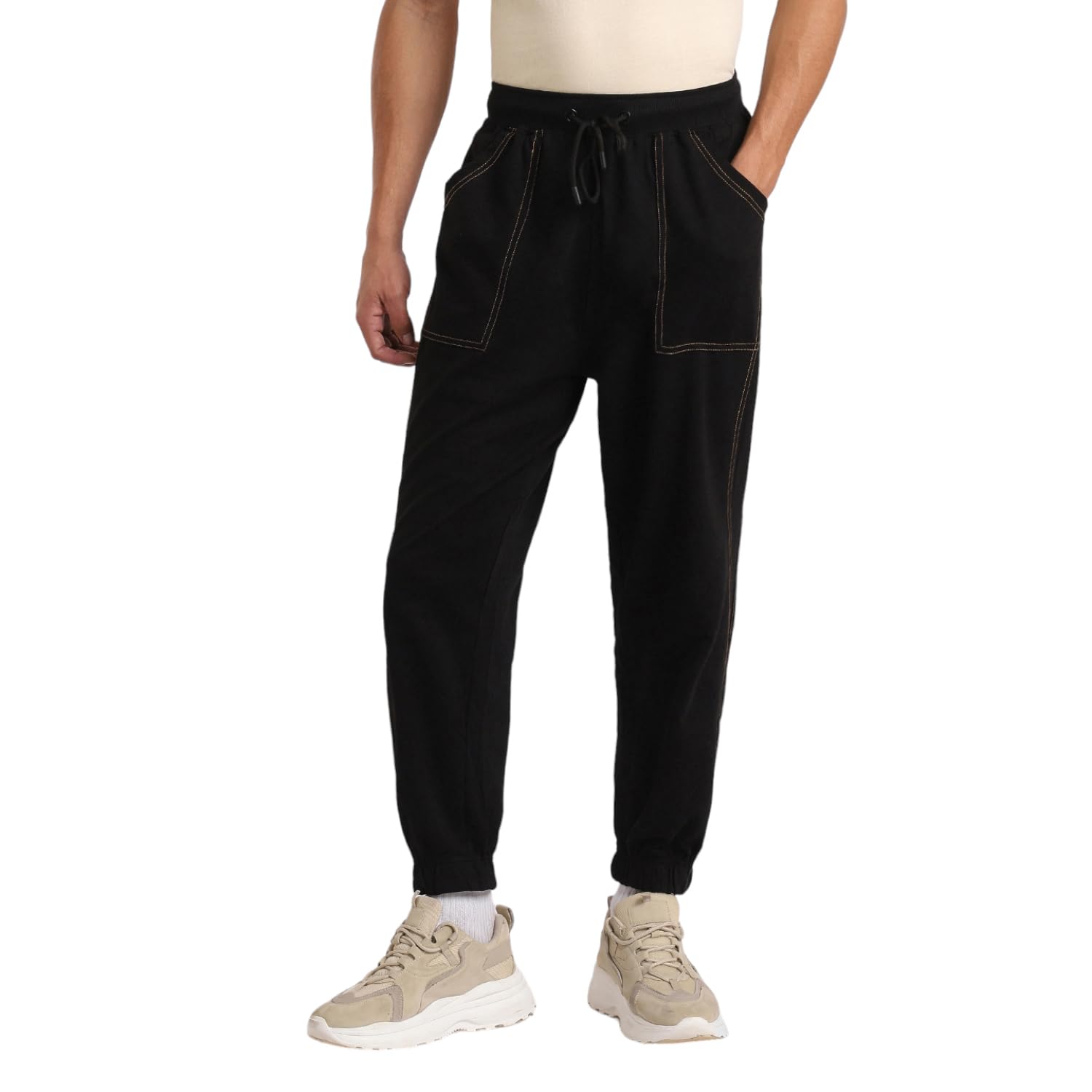 Men's Loose Mid Rise Joggers