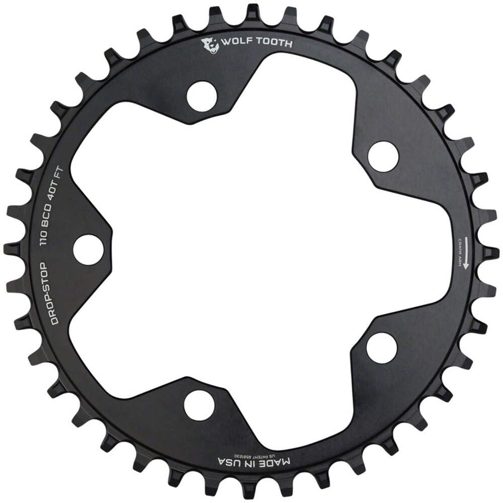 パーツ WOLFTOOTH DROP STOP CHAINRING SH11040 Amazon.com : Wolf Tooth 110 BCD Gravel/CX/Road Bike Chainrings (40