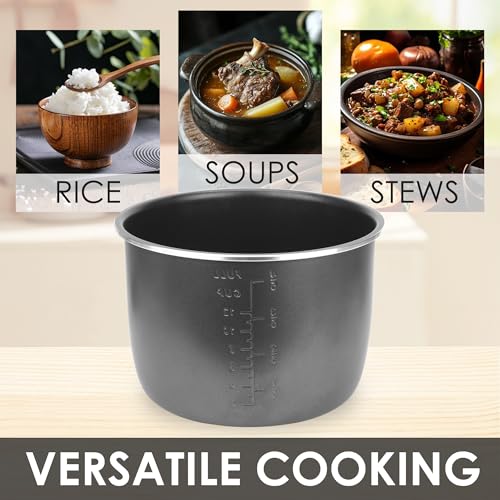 Linkidea Rice Cooker Aluminium Alloy Inner Pot Compatible with Instant Pot Models PPC770, PPC771 Dishwasher Safe, Replacement Bowl - Image 3