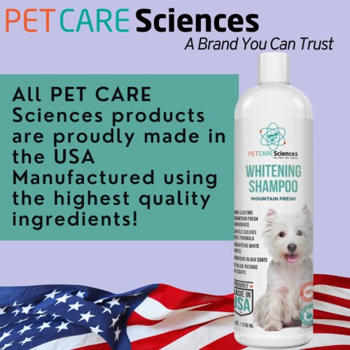 Pet Care Sciences 16 Fl Oz Dog Whitening Shampoo - Dog Shampoo For White Dogs - Puppy Shampoo For White Coats - Hair And Fur Whitener For Dogs - Made In The Usa… #TOP6