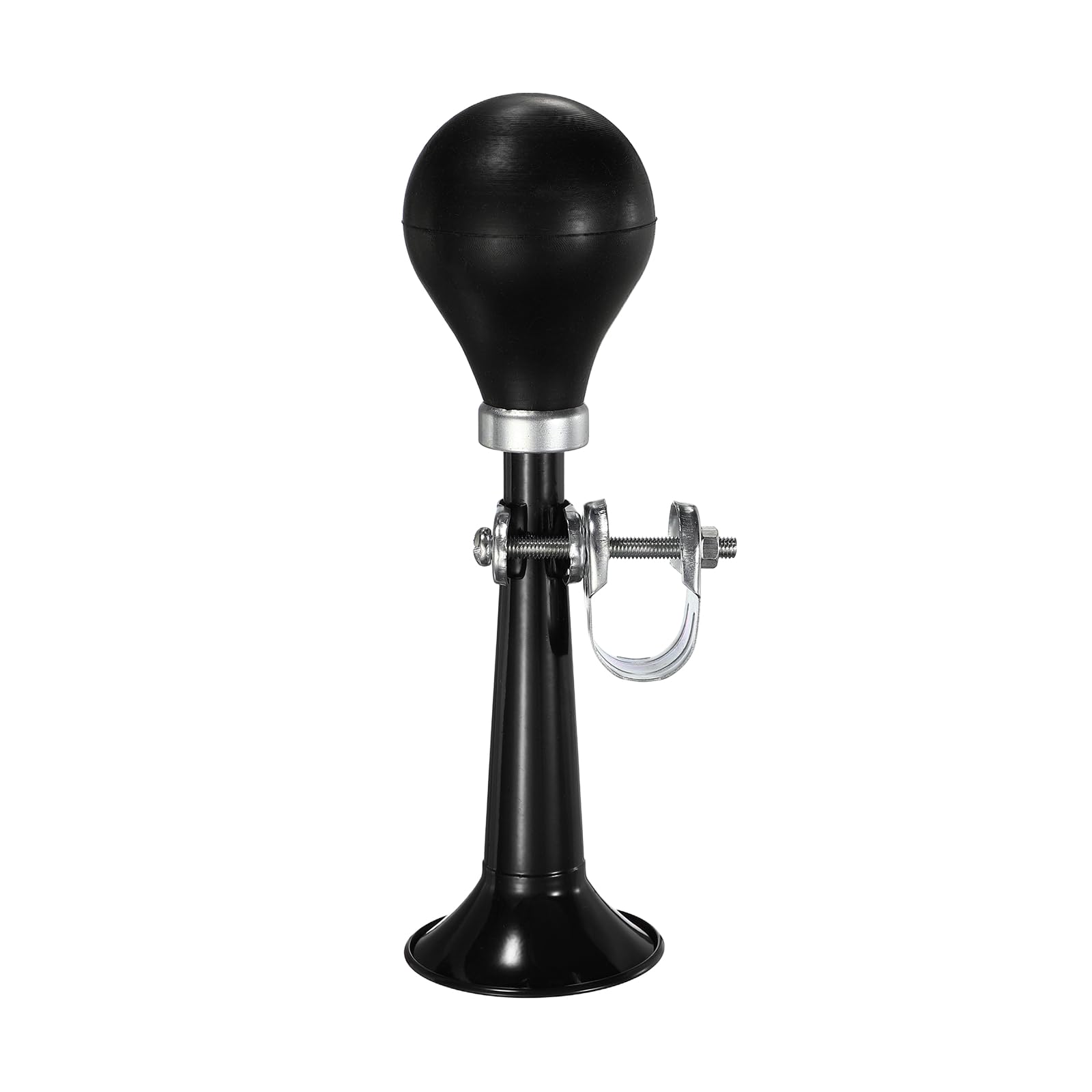 YELARXI Bike Horn, Air Horns for Safety with Air Squeeze Metal Handlebar Bugle Bicycle Loud Bell 7 Inch & Black - Fit for (Road/Mountain/Bikes/Scooters)