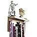 MedalAwardsRack Premier Medaillenaufhänger Display Rack und Trophäenregal für Gymnastik, Fußball, Basketball, Fußball und mehr - gebeiztes Walnuss, 30 cm