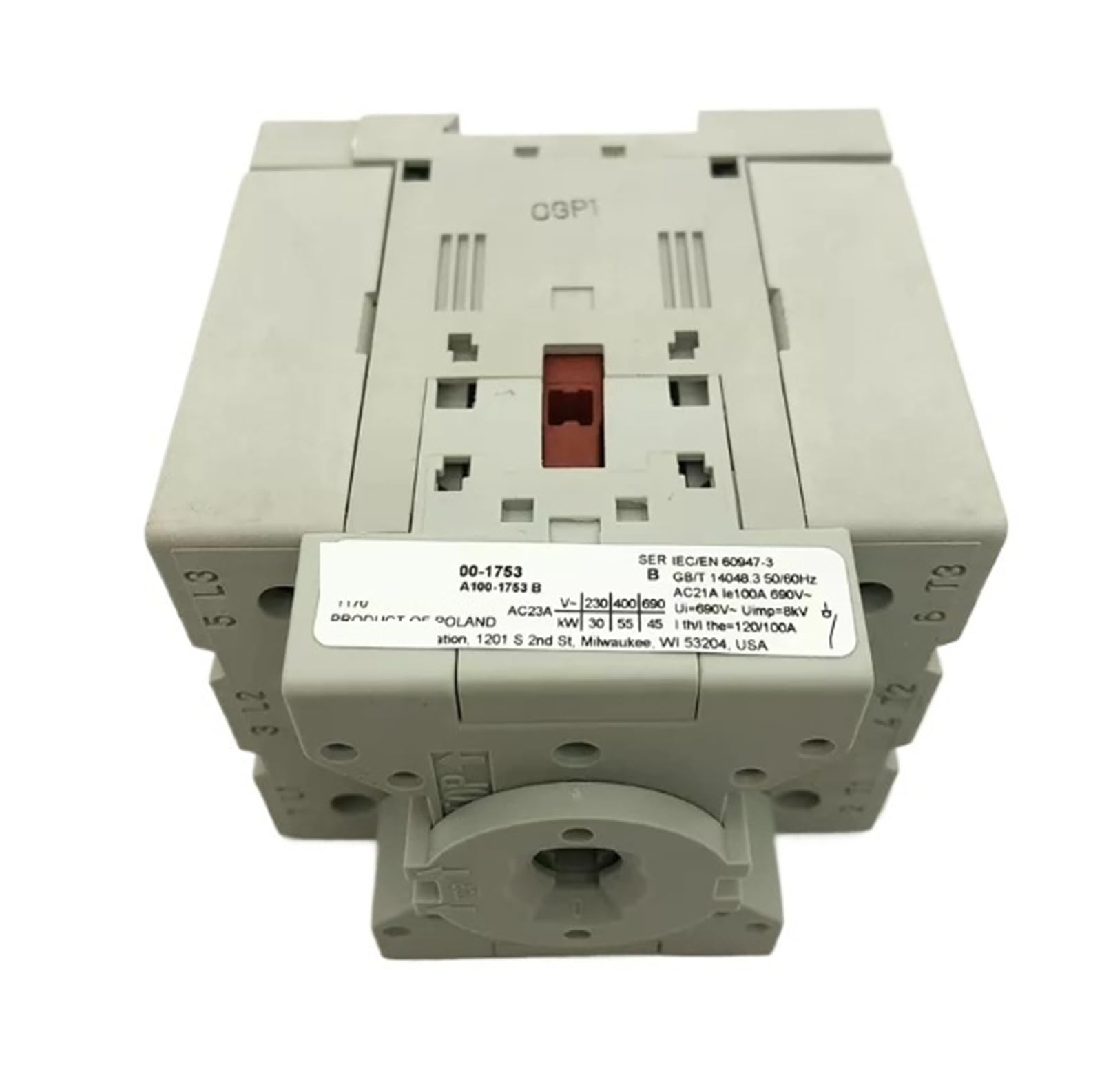 Commutateur de Charge 194E-A100-1753 pour l'ingénierie des machines