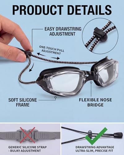Image of Aegend Swim Goggles, Swimming Goggles No Leaking Full Protect Adult Youth
