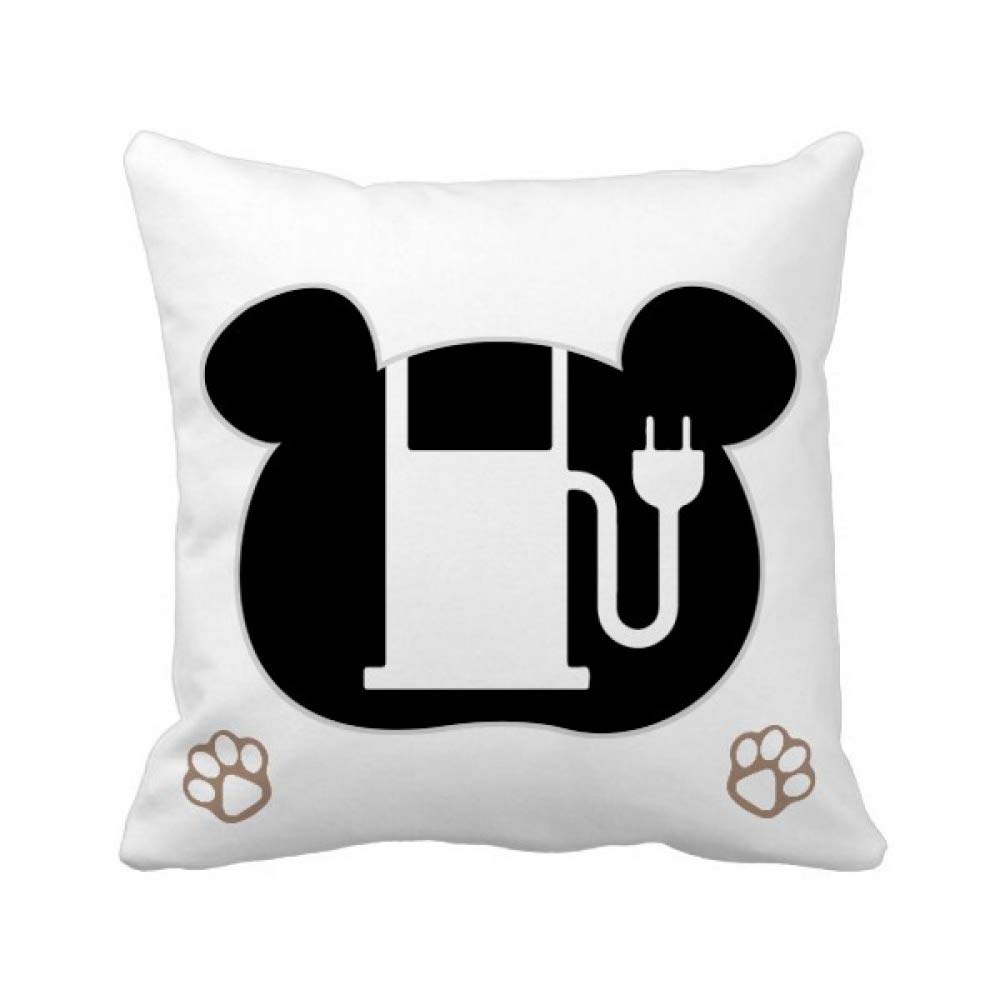 Housse de coussin véhicules énergétiques carrée au design futuriste pour passionnés