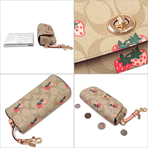 Sunglass Case In Signature Canvas With Strawberry Print #TOP1