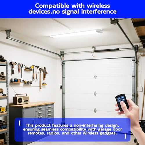 Image of hykolity LED Shop Lights 4FT with Power Cord,5500LM,3 Power Level&3CCT | Shop Light 4000 /5000 /6500K Tunable,25 /34 /42W Switchable,Linkable Hanging /Surface Mount Shop Lights for Workshop,Garage,4 Pack