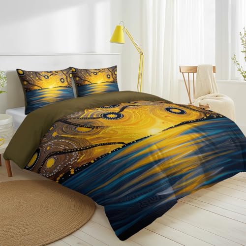 Parure de lit impressionniste 140x200 avec housse de couette