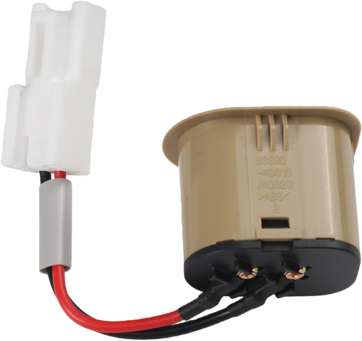 Fuel Tank Cap Switch Button 935554H010 for Hyundai I800 Grand Starex H1 (2007-2018) Gray Beige(Beige)