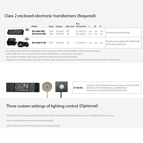 Image of WAC Lighting HR-LED87-CH LED Round Button Lights, 3000K in Chrome Finish