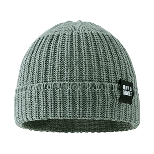 JANGANNSA Simple Knitted Baby Beanie Hip-Hop Boys Winter Hat Toddler Kids Bonnet for Girls 0-5Y3