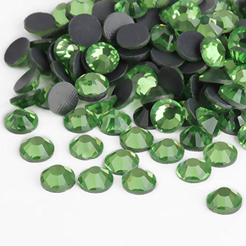 Image of beadsland Crystal Hotfix Rhinestone,Machine Cut Stone 1440pcs /pkg (Light Green,SS20 /5mm)