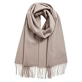 [Filomo] カシミヤ マフラー 100% レディース メンズ 【24色展開で自分にもギフトにも】 (グレージュ)