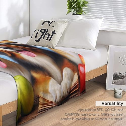 Couverture flannel chien 180x200cm douce et chaude lavable en machine - 6