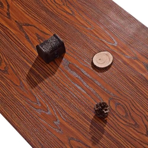 Image of HOME13 Self Adhesive Wood Vinyl Wallpaper Waterproof Old Furniture for Wall, Wall Stickers Door Wardrobe Desktop (CAREMAL Wood, 24X118 in)
