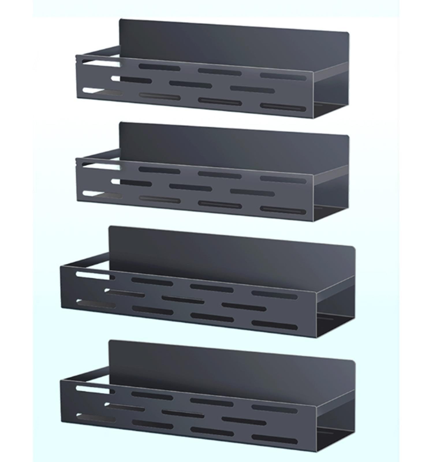 LASIEYO Portaspezie Magnetico per Frigorifero, Set di 4 Magneti da Appendere Portaspezie, Senza Bisogno di Forare, Magnetica Porta Spezie per Organizzazione della Cucina