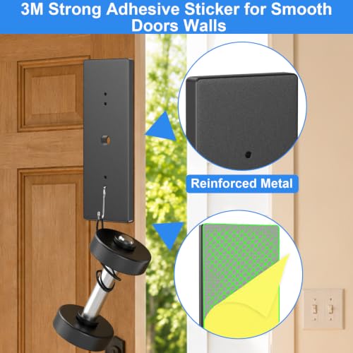 Image of 2026 Upgrade Metal No-Drill Adhesive Mount for Ring Newest 2026 Battery Doorbell /Plus /Pro, No Drilling Wireless Video Camera Door Mounting Holder Bracket Accessories for Apartments Office Houses