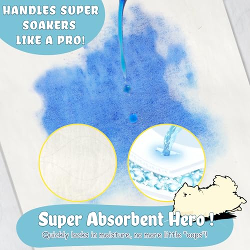 Image of LeapSheep Dog Diaper Liners Pee Pads for Male and Female Dogs, Dog Period Pads, Super Soft Absorbtion Dog Booster Pads Fits Belly Bands, Wraps and Washable Doggy Diapers Female (S, 20)