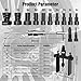 SGT Premium 14‑Piece Blind Hole Bearing Puller Set Internal Bearing Extractor Kit with Slide Hammer, Expandable Collets & Carry Case for Automotive Mechanical Repair Tools