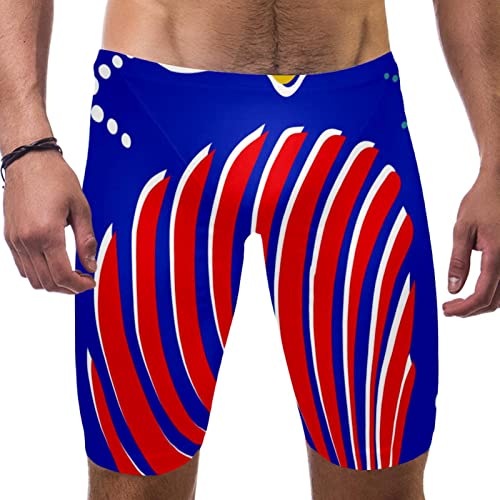 Traje de baño de competición para hombres con diseño de concha de vieiras