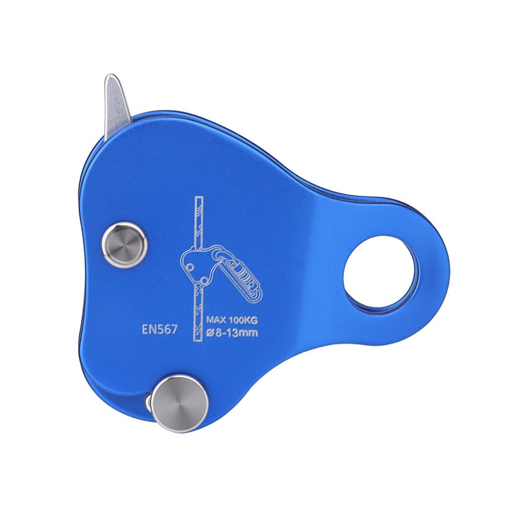 Erpmlyo Climbing Belay Device Ascender Aluminum Alloy with Rust