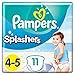 Pampers - Pannolini usa e getta Splashers, taglia 4-5 (9-15 kg) per una protezione ottimale in acqua, 11 strati