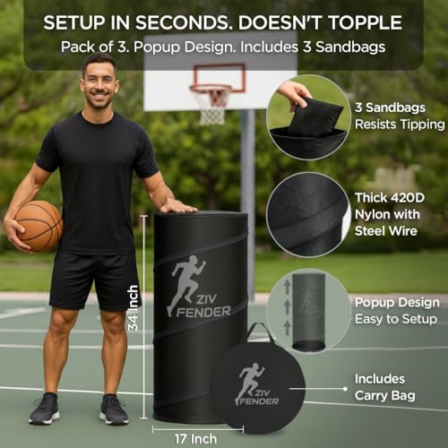 image for ZivPlay Pop Up Defender Soccer and Basketball Defender Dummy Practice 