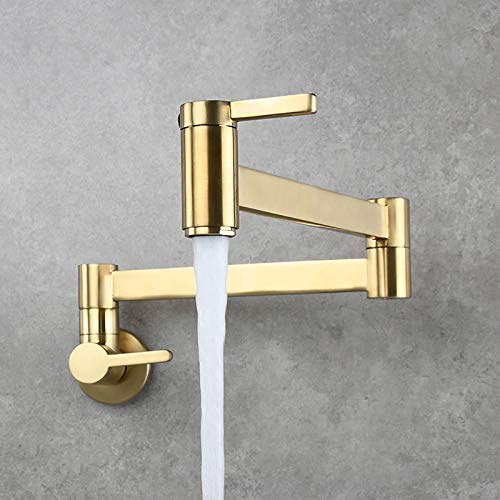 Robinet de Cuisine Pliant avec Ensemble de Douche Pratique en Laiton - 3