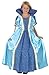 Produktbild Fancy Me Mädchen Blau Geringelt Saum Mittelalterlich Prinzessin Königin Kostüm Kleid Outfit 4-12 Jahre - Blau, 7-9 Years