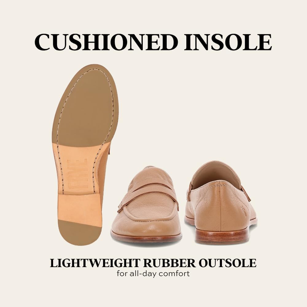 Frye Faith Loafer Women's Leather Slip-On Shoes - Classic Comfort & Style for Everyday Wear - Image 6