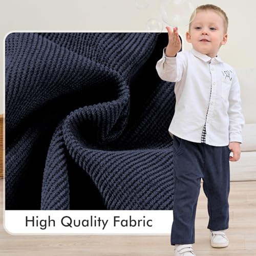 Neutocd Baby Boy Pants Infant Uniform Jogger Sweatpants Stretch Toddler Boys Chino Pants with Pocket4