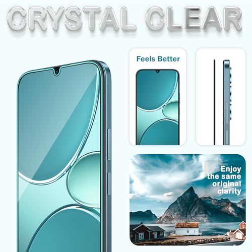 Image of FIRST MART Tempered Glass for Realme Narzo 100 Lite, 9H Full-Glue Screen Protector, 3D Edge-to-Edge, HD Clear, Oleophobic, Case-Friendly, Black, Pack of 1