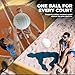 Lifeworks White All-Weather Volleyball, Durable Non-Slip Grip for Better Control, Indoor & Outdoor Play, Balanced Weight, Weatherproof, Fun for All Skill Levels