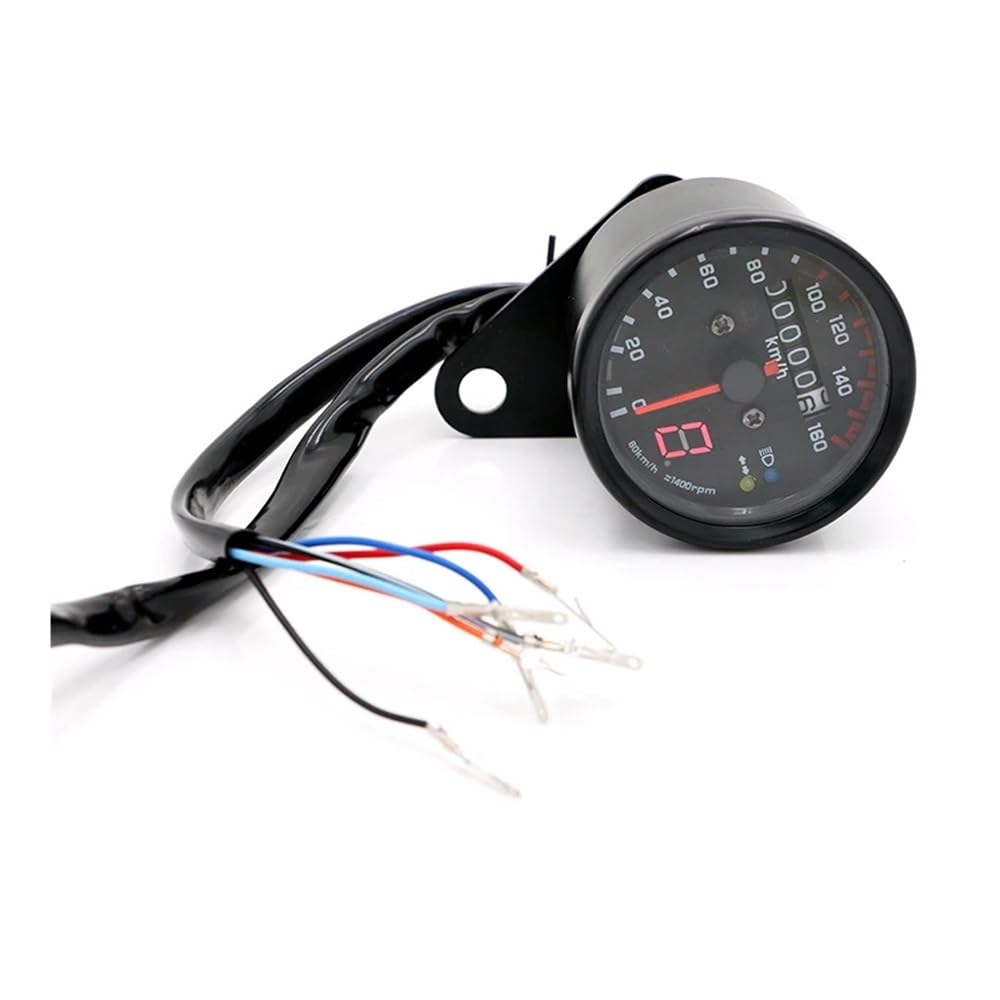 Contagiri contachilometri 12V Moto Doppio Contachilometri Tachimetro Misuratore Di Velocità Con Bancarelle Luce Notturna Retroilluminazione A LED Parte Del Motociclo 12V