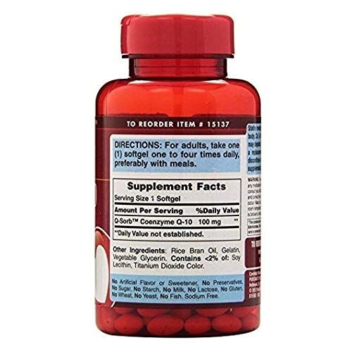 Coenzima Q10 COQ10 100Mg (240 SGels) Puritans Pride