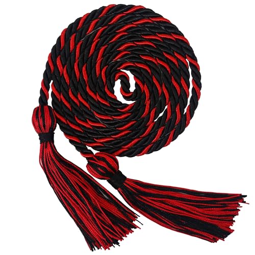 Image of GraduationMall Graduation Honor Cord 68 inch BlackRed