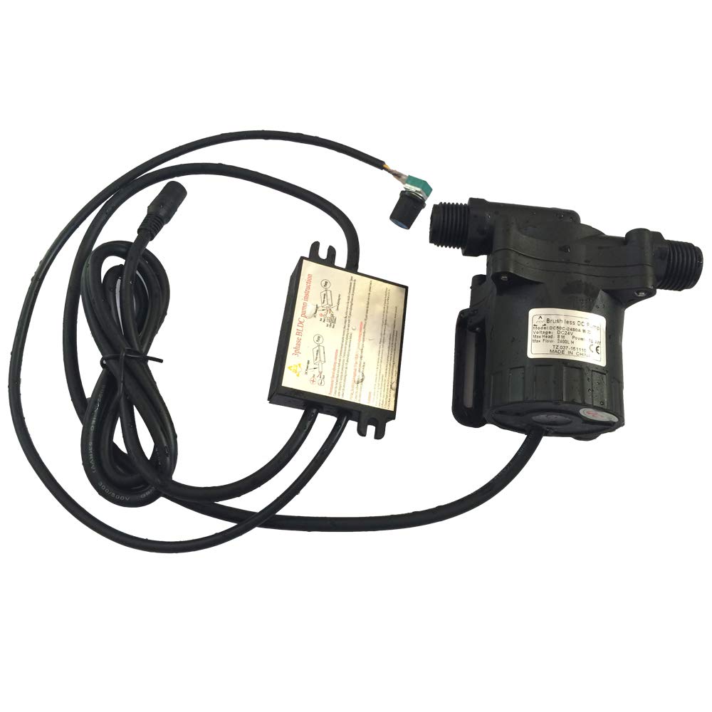 SHYSKY DC50C-2480A Speed Adjustable 5-24V DC Mini Water Pump Auto Circulation Pump 2400LPH 8M 86.4W, Submersible Water Pump For Water Circulation Pressurization Cooling sys, IP68 Waterproof