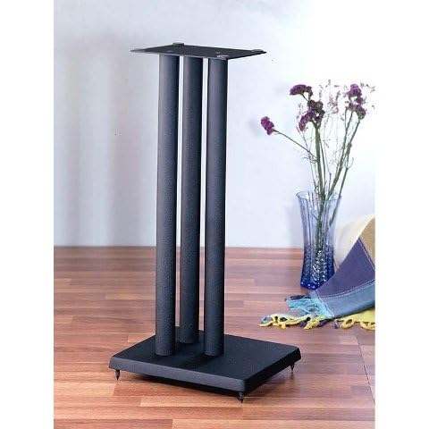 VTI Manufacturing RF29 29 in. H, Iron Center Channel Speaker Stand - Black Cover