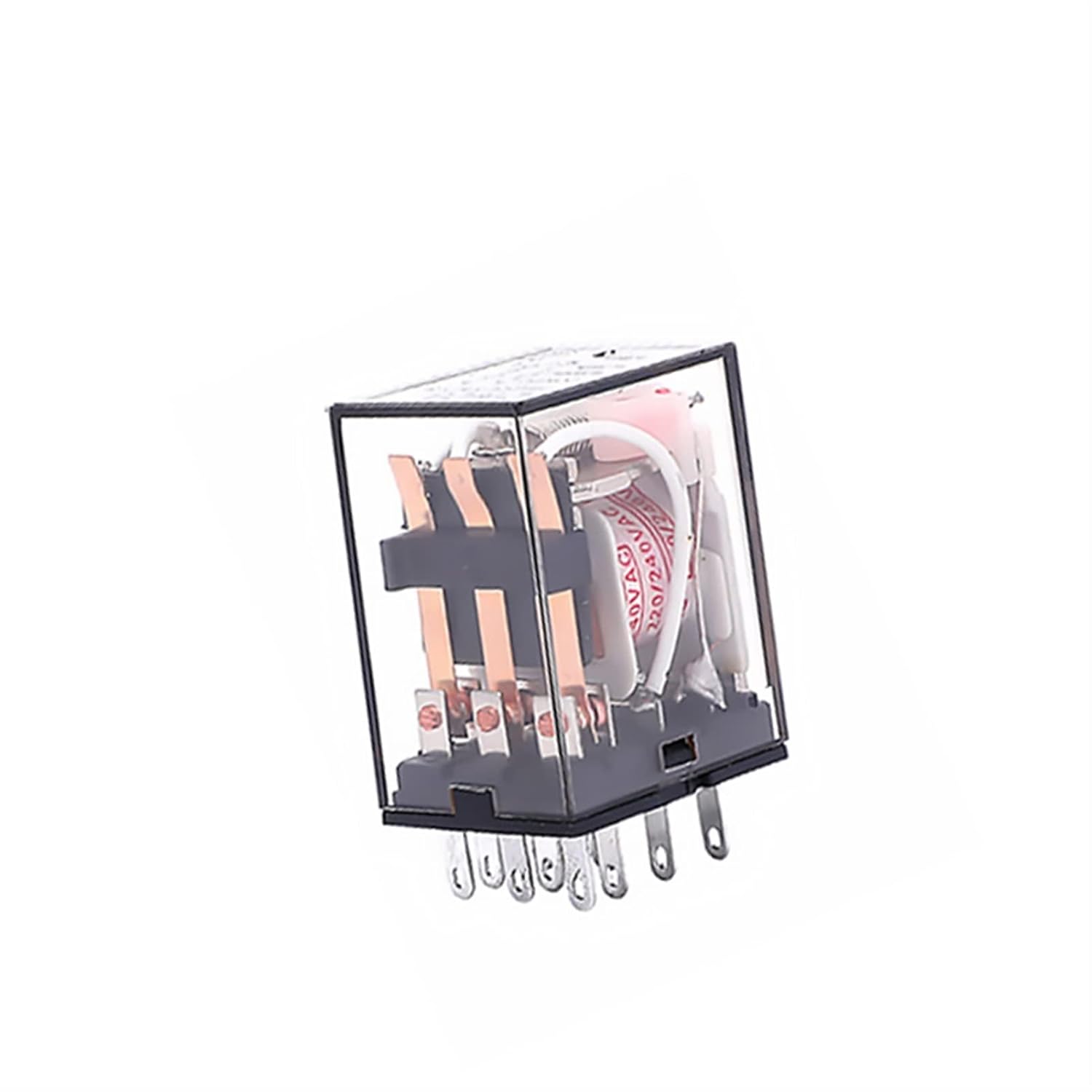 5Pcs Intermediate Relay Mini Electromagnetic Relay Switch with LED Coil General DPDT 8/11/14 Pins AC 110V 220V DC 12V 24V(MY2NJ HH52P,AC24V)