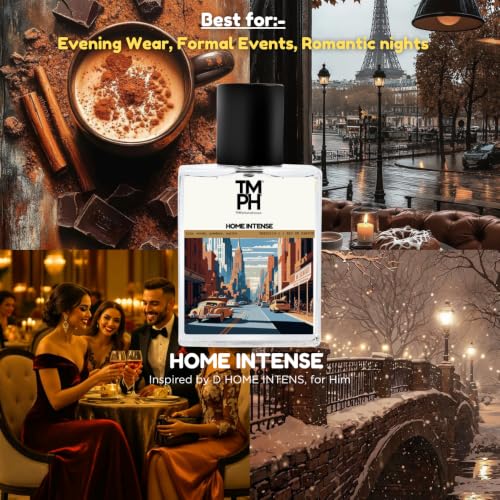 Image of TMPerfumehouse Home Intense EDP for Men | Powdery, woody & Long Lasting Perfume Spray | Iris, Woody & Powdery Fragrance | Luxury Gift for Him | TMPH | 50ml
