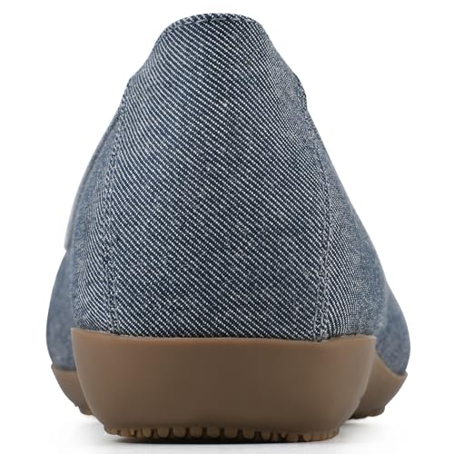CLIFFS BY WHITE MOUNTAIN Women's Charmed Cushioned Ballet Flat, Denim Blue/Fabric, 9 M by CLIFFS BY WHITE MOUNTAIN - Used condition - Image 6