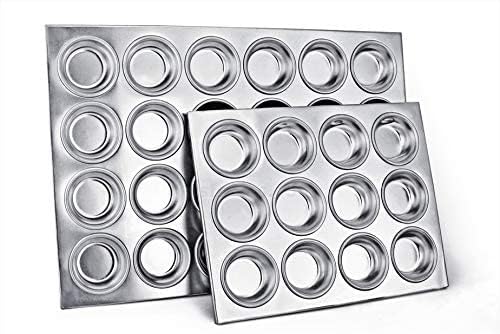 New Star Foodservice 535504 Commercial Grade Aluminum 12-Cup Muffin Pan - Image 3