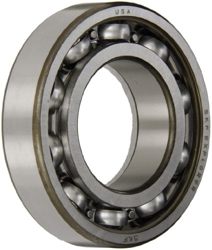 SKF 6203/C2 Radial Bearing, Single Row, Deep Groove Design, ABEC 1 Precision, Open, C2 Clearance, Steel Cage, 17mm Bore, 40mm OD, 12mm Width