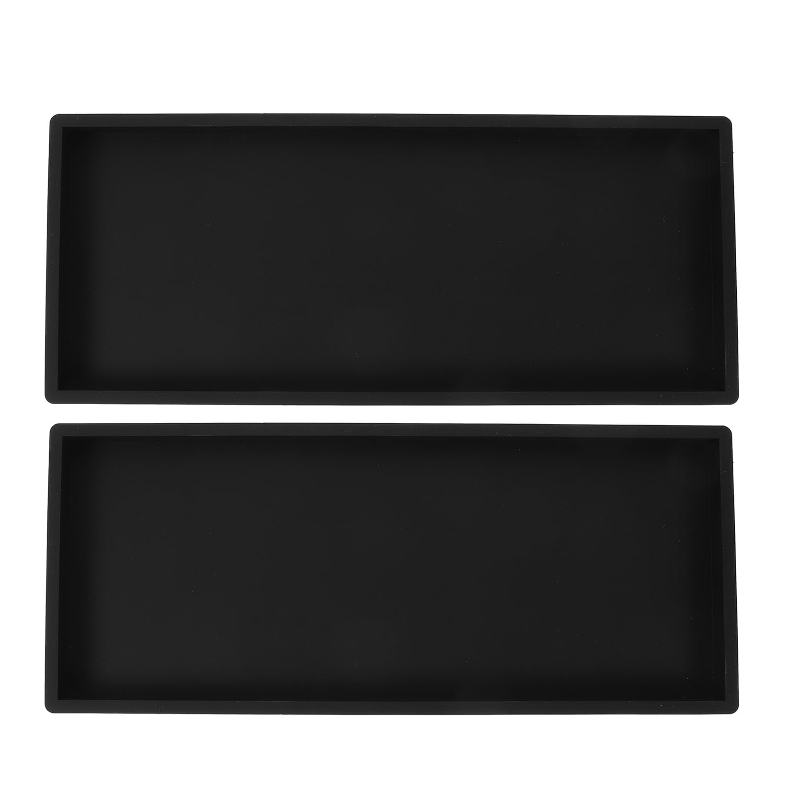 Bandeja de silicona rectangular antideslizante PRETYZOOM pack de 2 organizadores para jabón y esponja