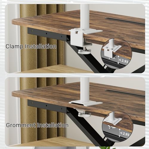 JOY worker 32" Standing Desk Converter with Spring-Lift & Keyboard Tray — view 8