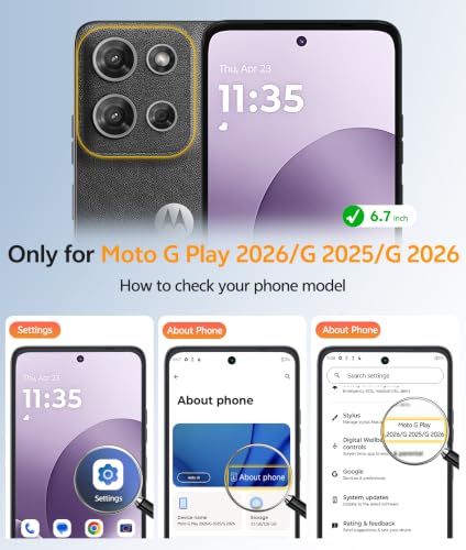 Image of FNTCASE for Moto G 2026 /2025 Case: Motorola Moto G Play 5G 2026 Case [Compatible with Magsafe] Translucent Matte Cases with [Screen Protector] Military Grade Shockproof Protective Phone Cover -Purple