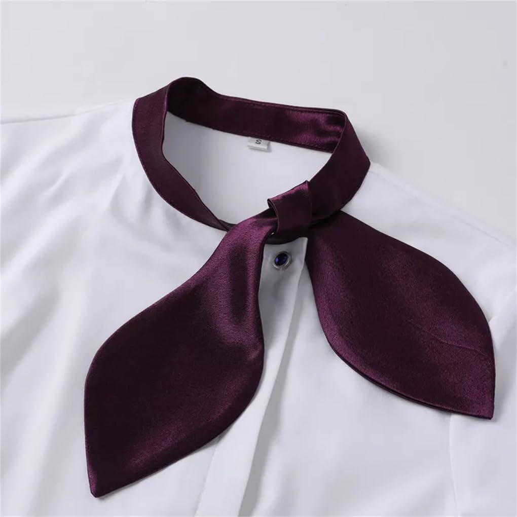 HEYDHSDC Camisa de manga larga para mujer, color azul, para oficina, negocios, formal, cuello de lazo, para trabajo