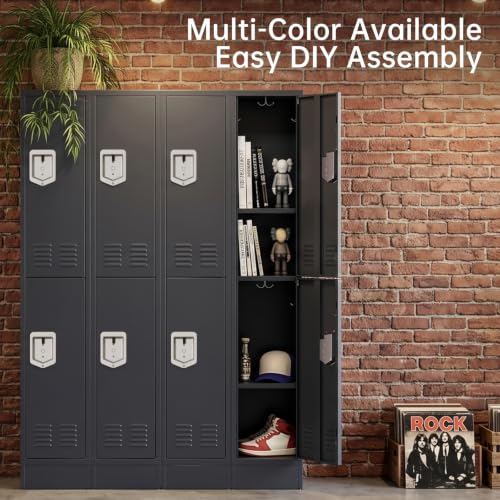 Image of BUTISOW 2 Door Metal Storage Locker for Gym Office, Heavy Duty Steel School