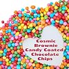 Rainbow Candy Coated Chocolate Chips | 1.5 lbs Cosmic Brownie Sprinkles | Mini Chocolate Baking Chips for Ice Cream & Cake Decorating | Kosher Nut Free Non GMO Vegan & Gluten Free | Sterns Bakery