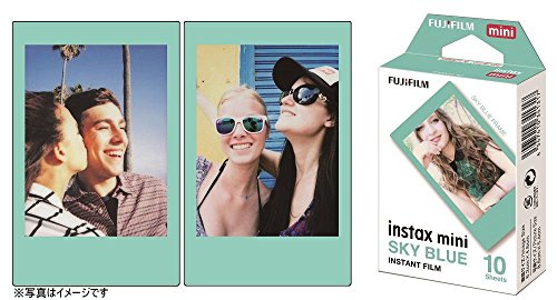 Image of Fujifilm Instax Mini Instant Film Sky Blue Frame 4-Pack Bundle Set, Film Sky Blue Frame (10 x 4) for Mini 90 8 70 7s 50s 25 300 Camera SP-1 Printer